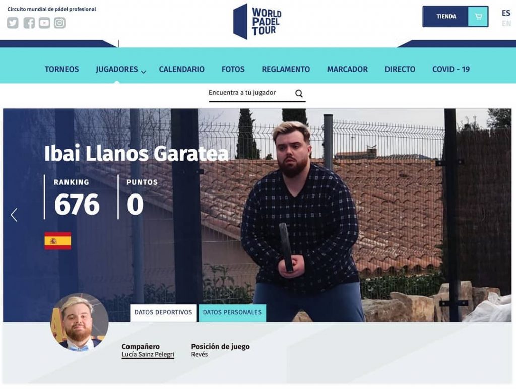 Ibai embajador del pádel