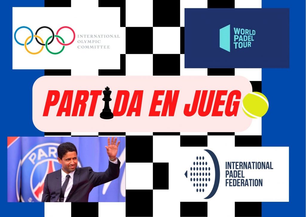 Partida de ajedrez en el mundo del pádel
