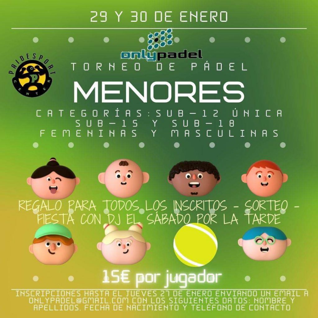 Torneo de Menores Only Padel