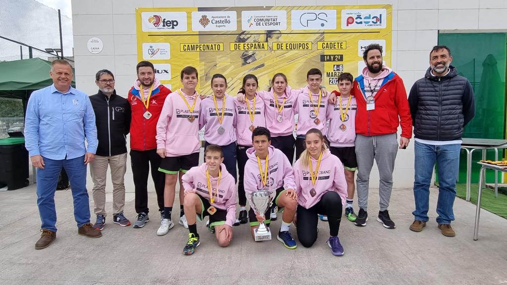 Equipo Plasticband A en el Campeonato de España Cadete por equipos 2022