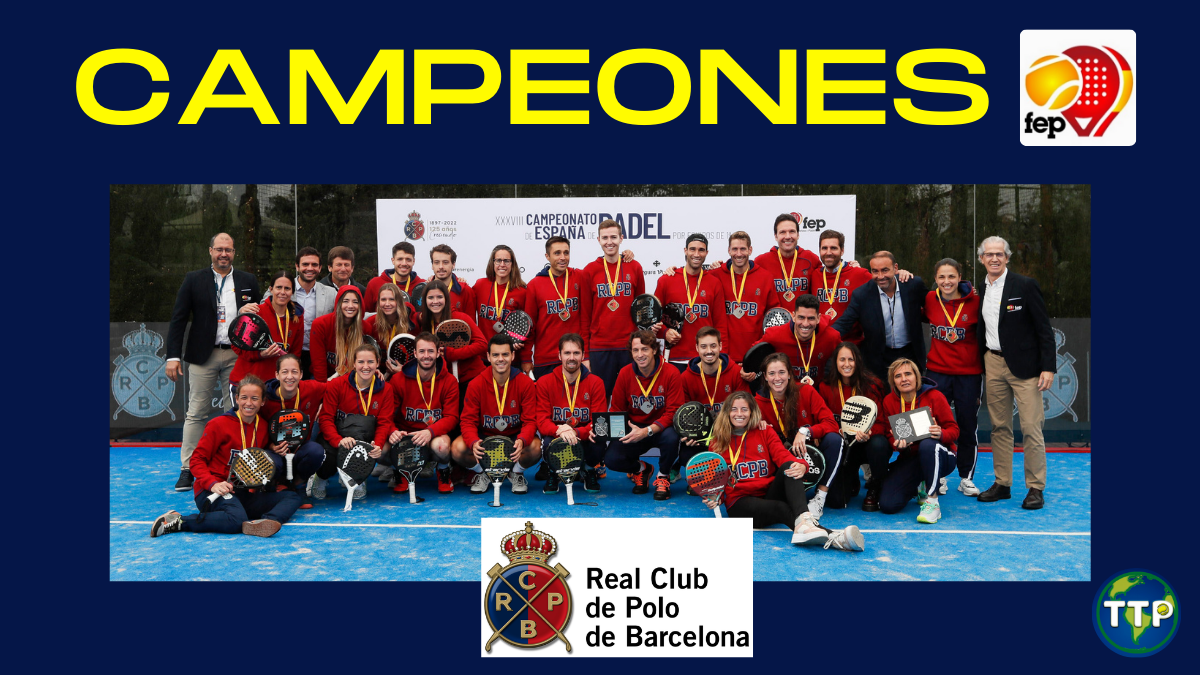 Real Club Polo Campeón de España de pádel por equipos de primera 2022