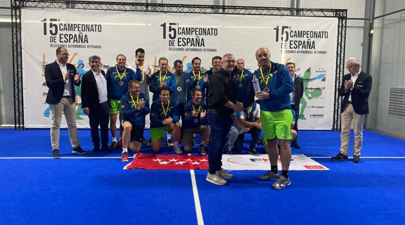 Madrid, ganadora del Campeonato de España de pádel de Selecciones de Veteranos 2022