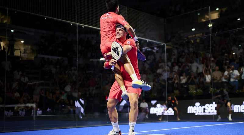 Victoria de Chingalán en el Italy Major Premier Padel 2025