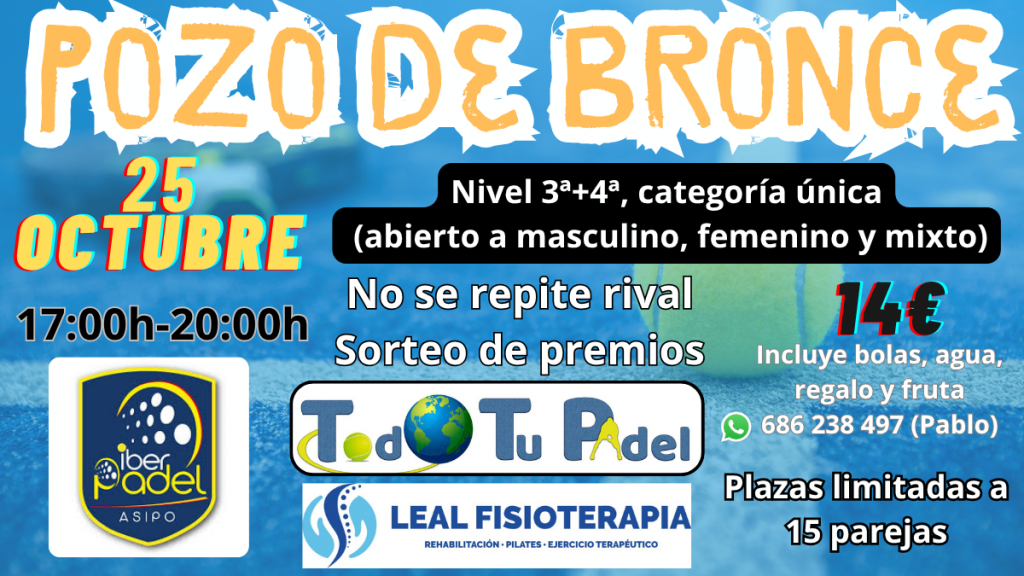 Pozo Iberpadel 25 Octubre