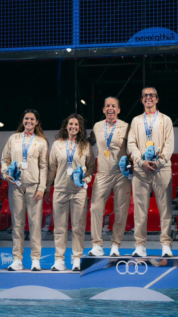 podium femenino de pádel en los Juegos Mediterráneos Taranto 2026